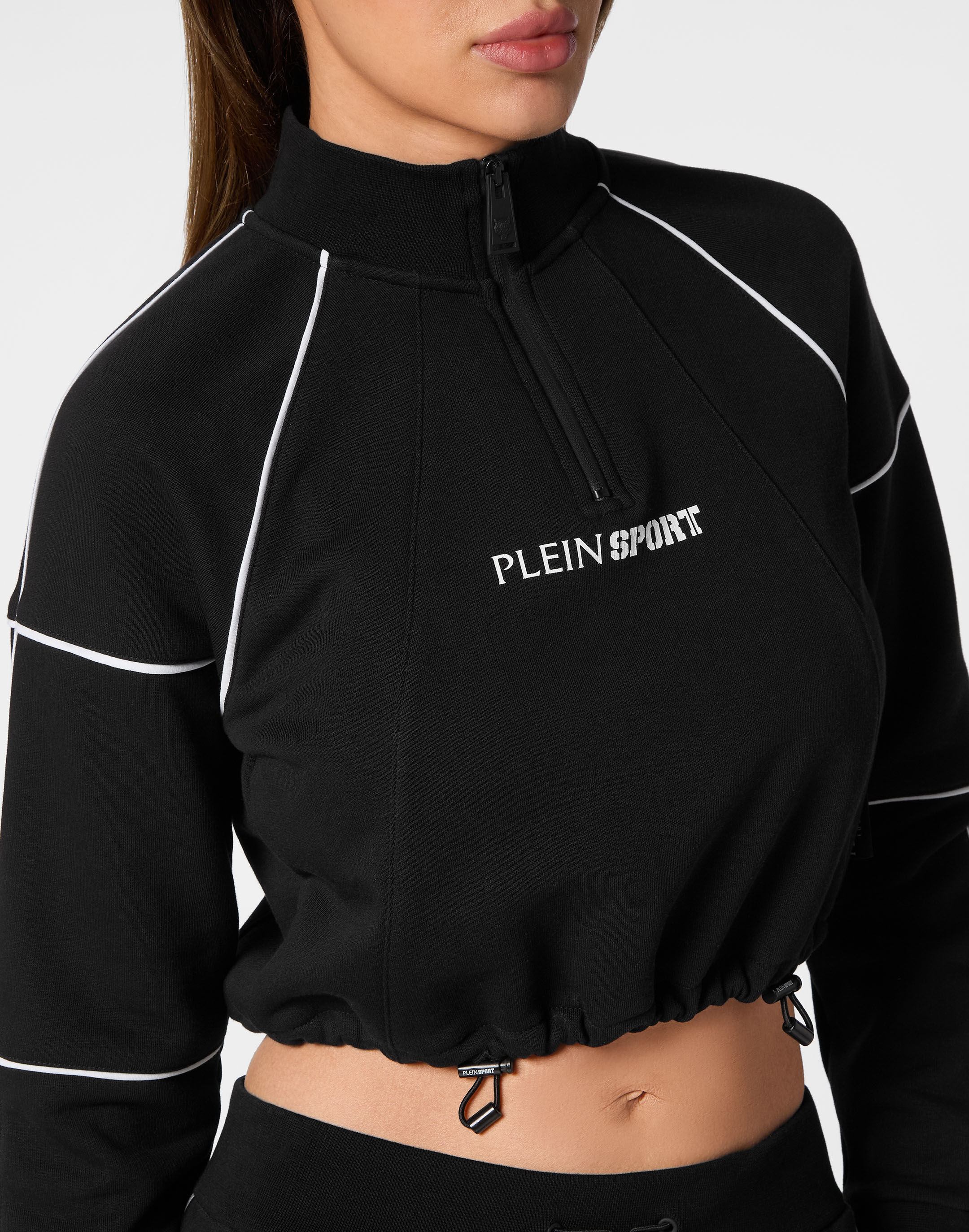 Cropped Hoodie Sweatshirt Philipp Plein Sport