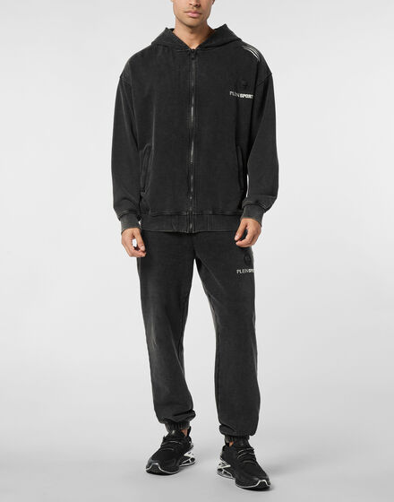 Hoodie Sweatjacket Cold Dye