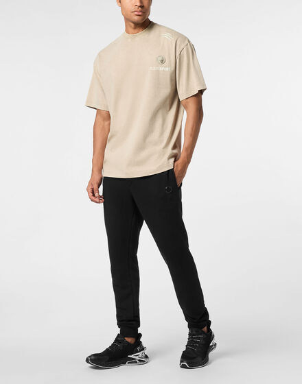 Cotton Round Neck T-Shirt Cold Dye