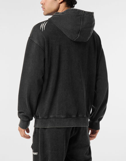 Hoodie Sweatjacket Cold Dye