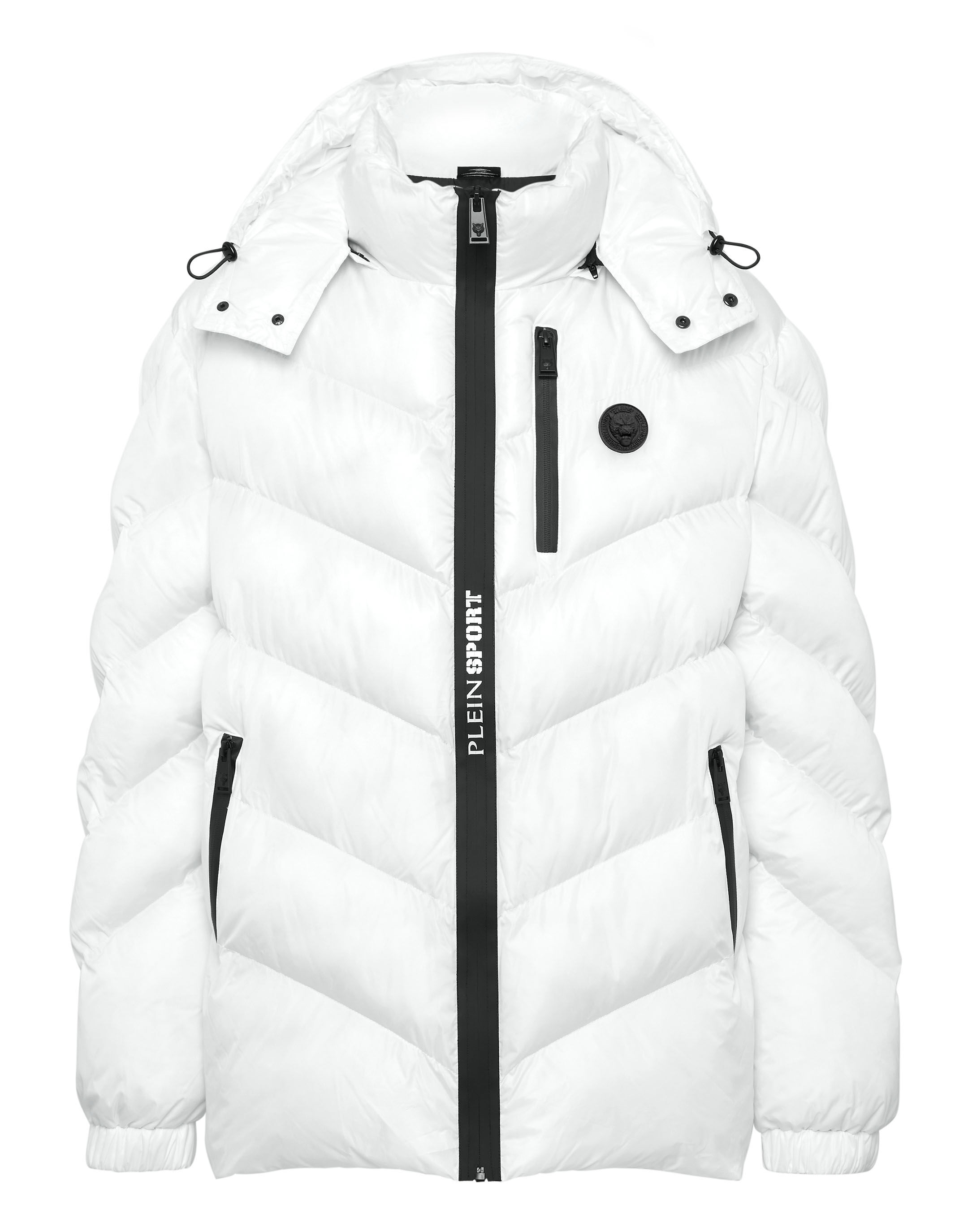 Puffy jacket white clearance