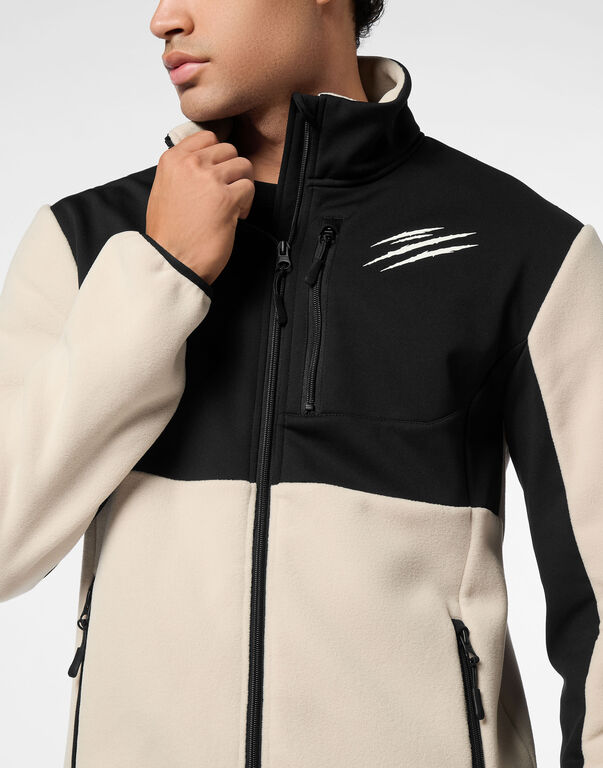 Pile Nylon Zip Anorak