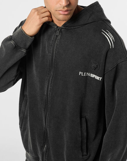 Hoodie Sweatjacket Cold Dye