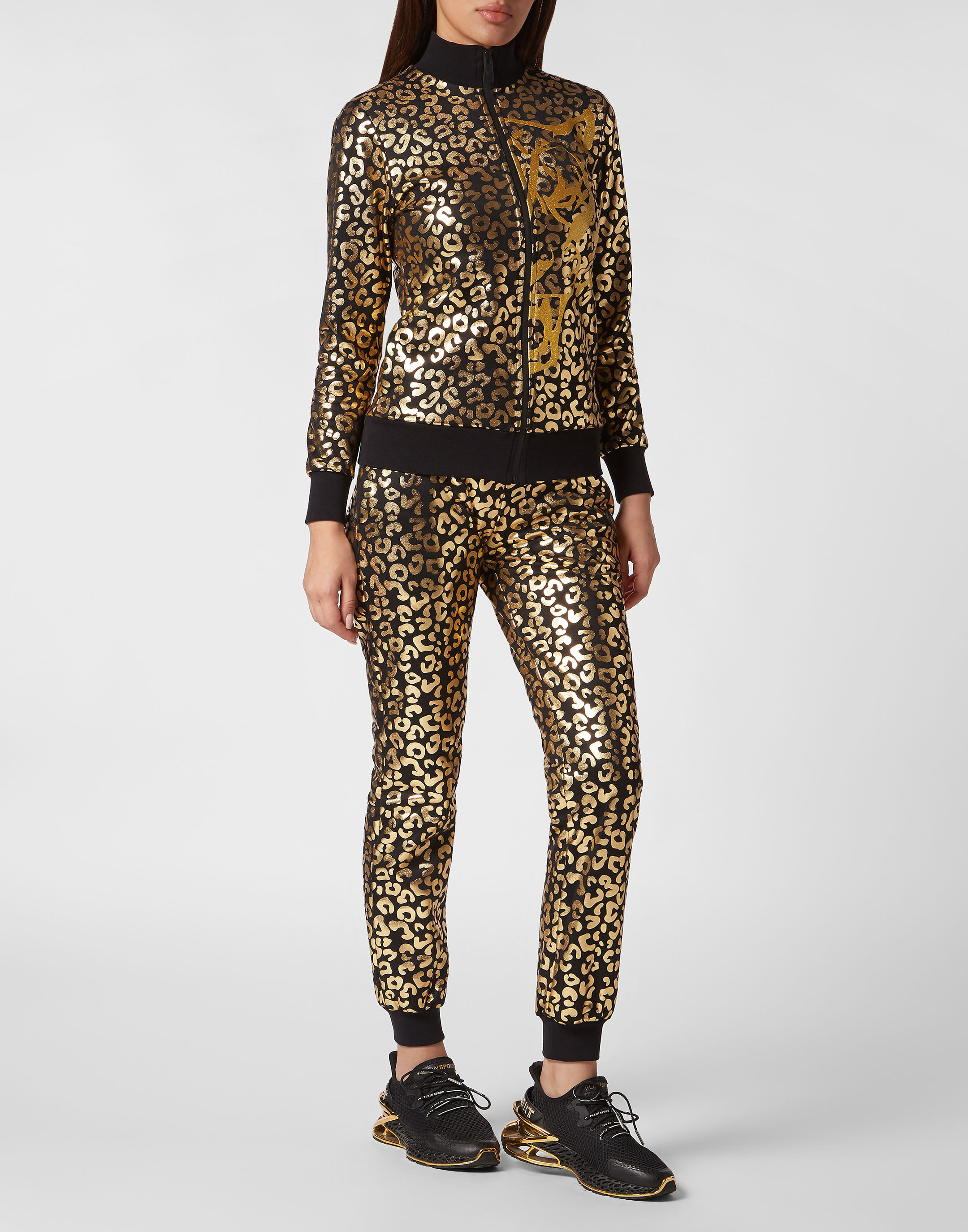 Jogging Tracksuit Top Trousers Leopard Philipp Plein Sport