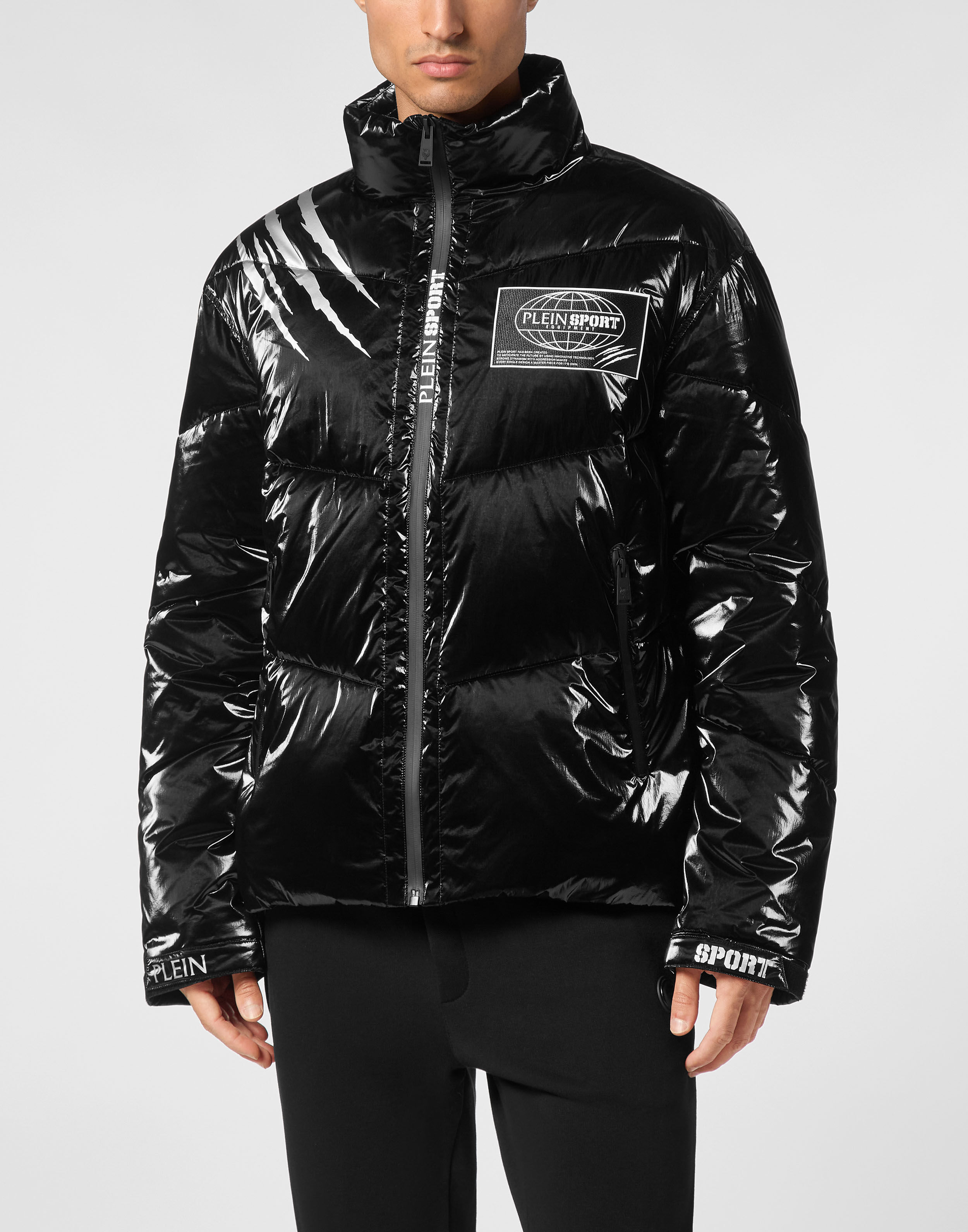 Nylon Crease Puffer Jacket Philipp Plein Sport